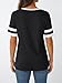 AUTOMET Women's Short Sleeve V Neck T Shirts Trendy Casual Spring Tops Summer Fashion Tees Basic Clothes Black XL