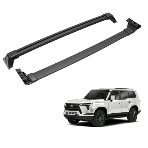Roof Rack Cross Bars for 2024 2025 2026 Lexus GX550 Premium/Luxury with Flush Roof Rails, Aluminum Crossbar Luggage Rack for Rooftop Cargo Carrier Bag Kayak Canoe Bike Snowboard Skiboard