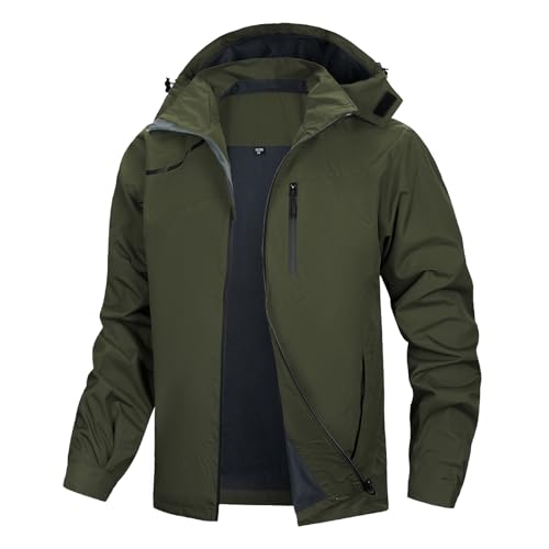 LBL Softshelljacke für Herren Wasserdicht Outdoor Jacken Warme Gefütterte...