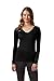 Produktbild x.o by promodoro X.O V-Ausschnitt Langarmshirt Damen, Schwarz, M