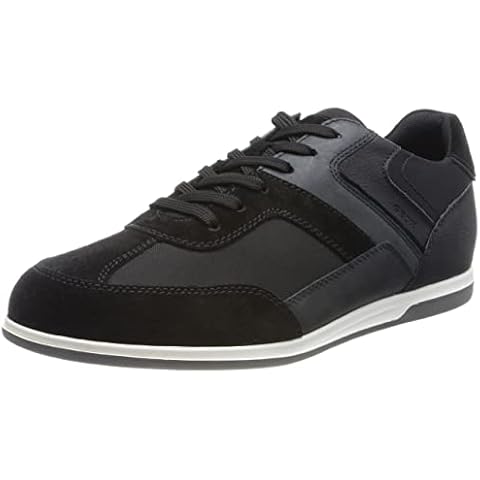 Geox Men's U Renan Low-top Sneakers, Black, 9 UK Cover