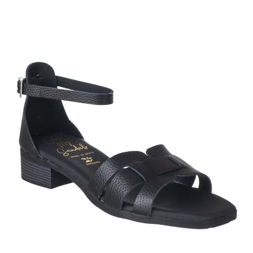 Oh!My Sandals 5344 SANDALIA GILDA PIEL TACON BAJO MUJER NEGRO 36, 2026836