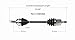 GSP NCV36558 CV Axle Shaft Assembly - Right Front (Passenger Side)