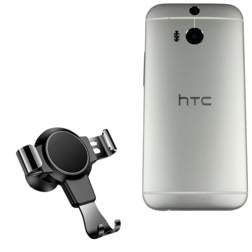BoxWave Car Mount Compatible with HTC One Remix - X-Switch Car Mount, Air Vent Mounted Holder Simple Minimal - Jet Black