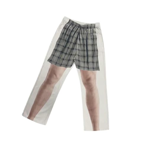 for Men Funny Elastic Sweatpants for Casual Rave Workout