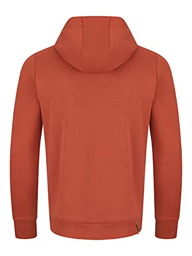 riverso RIVThilo Men's Sweat Jacket with Hood Zip Regular Fit Hooded Jacket Grey Brown Green Red Blue Black Beige S M L XL XXL 3XL 4XL 5XL, Dark Red (15400)., S - Image 2