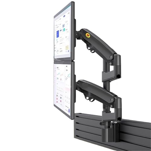 Support d'écran d'ordinateur mural pliable et télescopique pour double poste de surveillance