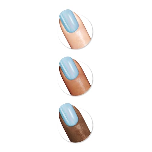 Sally Hansen Insta-Dri Nail Polish | Quick Dry, Long Lasting, Streak-Free Shine | Semi-Opaque, Shimmer | 62 Glos-sea | Iridescent Teal Nail Color.