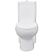 vidaXL Inodoro WC Cierre Suave Doble Cisterna Cerámica Blanco Váter de Baño