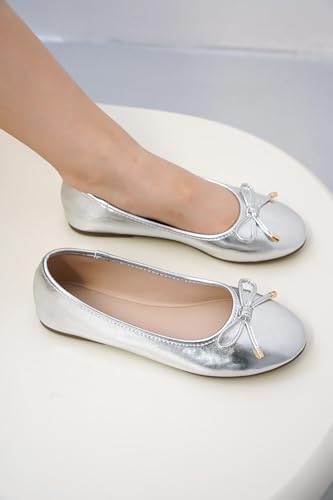 Image of Project Cloud Ballet Flats for Women Shoes - Genuine Leather Insole and Lightweight Mary Jane Flats - Non-Slip and Comfortable Womens Shoes
