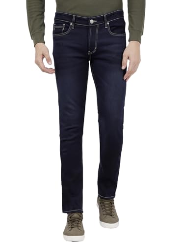 Image of Numero Uno Men's Charcoal Grey Skinny Sustainable Stretchable Jeans