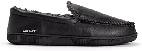 MUK LUKS mens Men's Moccasin-black Slip On Loafer, Black, 10.5 US | Image 2
