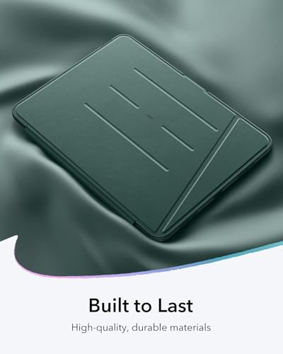 Image of ESR for iPad Air 11 Inch Case M4 /M3 /M2 (2026 /2025 /2024), iPad Air 5th /4th Gen (2022 /2020), Vertical Stand Cover, Multi Stand Angles, Ultra-Stable Case with Pencil Holder, Flip Series, Green