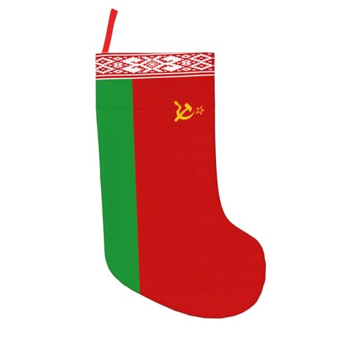 FLGHJNBJN Flag Of Belarus Chaussettes de Noël festives 45,7 cm Grand kit de décoration de vacances