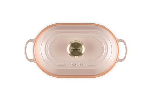 Image of Le Creuset Enameled Cast Iron Signature Oval Bread Oven, 11.5 inch, Peche