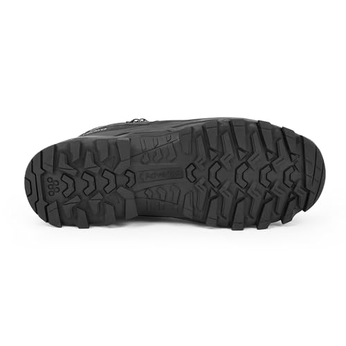 Image of Men Warm Waterproof Hiking Boots | Mid Ankle with Superior Grip | Boots | 3M Insulation | for Hiking Trails, Rugged Terrain | WH1106