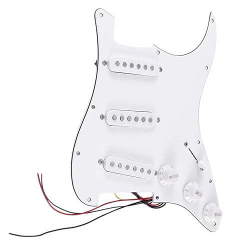 配線済みピックアップ ピックガード シングルコイルピックアップ SSS エレキギターロード済み配線済みピックガードスクラッチプレート 11 穴 3Ply ST SQ ギター用