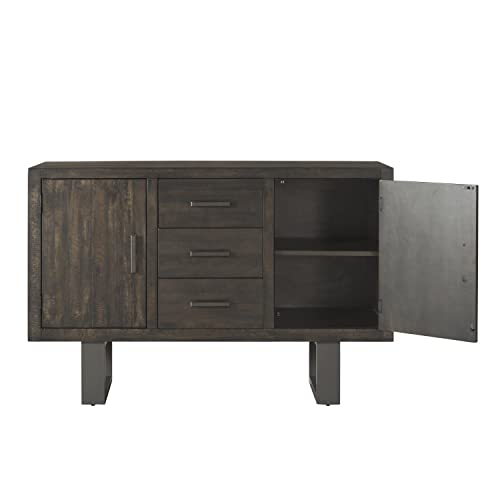 Picket House Furnishings Sullivan Server Transitional/Dark Ash/Poplar Wood #TOP4