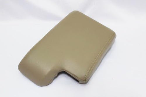 Fits 1992-1999 BMW E36 Real Beige Leather Center Console Lid Armrest Cover Cover (Skin Only)