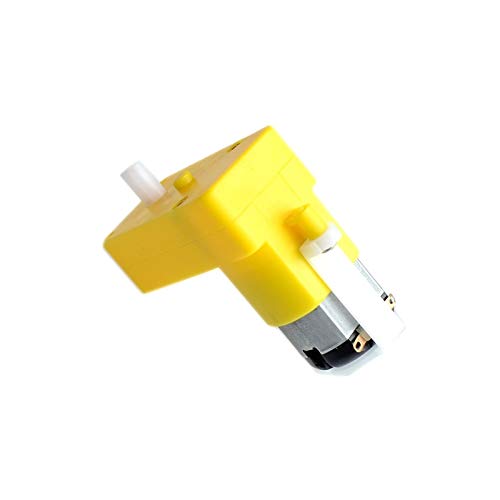 DollaTek 5Pcs Gleichstrommotor 3-6V DC Getriebe TT Doppelwellenmagnetgetriebe 1:48