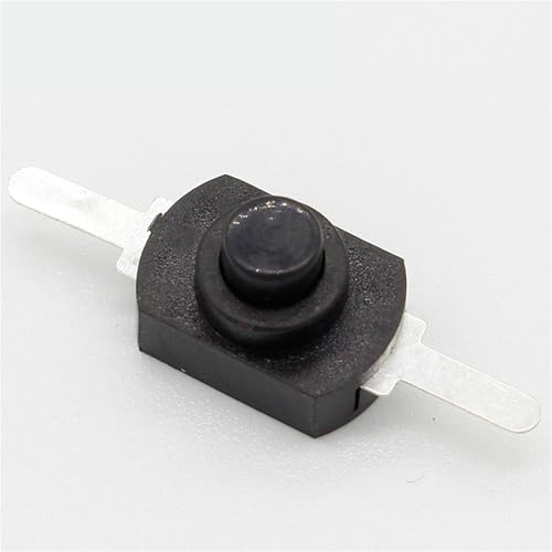 Interrupteur bouton-poussoir 30V marche/arrêt fiable pour lampe électrique