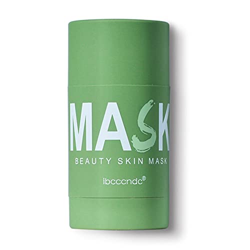 JulyCrab Green Tea Oil-control Solid Mask Cleansing Green Tea Blackhead Remover Deep Pore Cleansing for All Skin Types 40g/Bottle