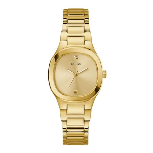 Guess Stainless Steel Analog Gold Dial & Band Watch-Gw0615L2