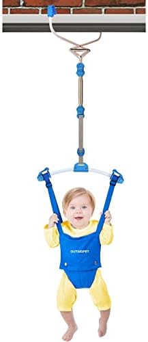 OUTINGPET Doorway Jumper Swing Bumper Jumper Exerciser Set with Door Clamp Adjustable Strap for Toddler Infant 6-24 Months