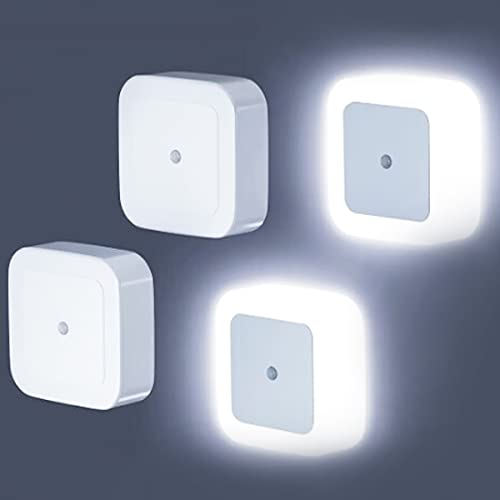 OKSANO Nachtlicht Steckdose Kinder Nachtlicht Kinder, [4 Stück] led nachtlicht baby,Night Lamp Stromsparende,Steckdosenlicht LED Nachtlampe für Kinderzimmer/Schlafzimmer/Gang/Treppen(weiß) Cover