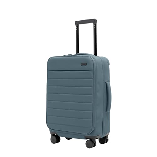 Away Softside Carry-On Suitcase, 22 Inch Lightweight, Expandable High-Strength Nylon Luggage With Spinner Wheels, Meets Requirements for Most Major Airlines, Coast Blue