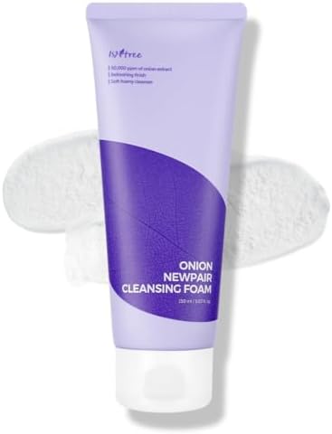 IsNtree Onion Newpair Cleansing Foam 150ml, 5.07 fl.oz | High-moisture cleansing foam to care spots left by dryness pores uneven skin texture