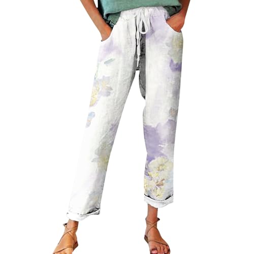 Pantalon Palazzo femme années 70 fluide taille haute rétro