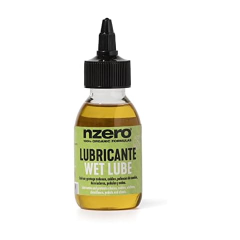 NZERO Bike Chain Lubricant | 100% Organic | For Mountain MTB Road Gravel Urban and e-bike bicycles | 100 ml Cover