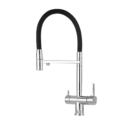 Robinet de cuisine 3 en 1 en laiton avec mitigeur eau purifiée chaude et froide