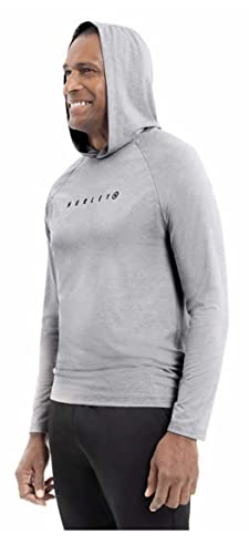 Hurley Men's Grey Performance Athletic Fit Hoody With Raglan Sleeves (Medium)2