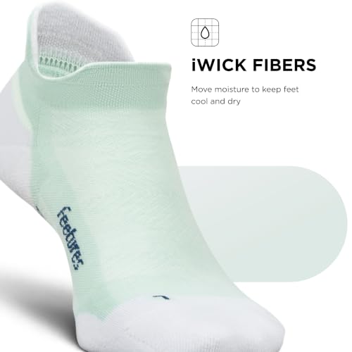 Image of Feetures Elite Max Cushion No Show Tab - Running Socks for Men & Women, Athletic Compression Socks, Moisture Wicking