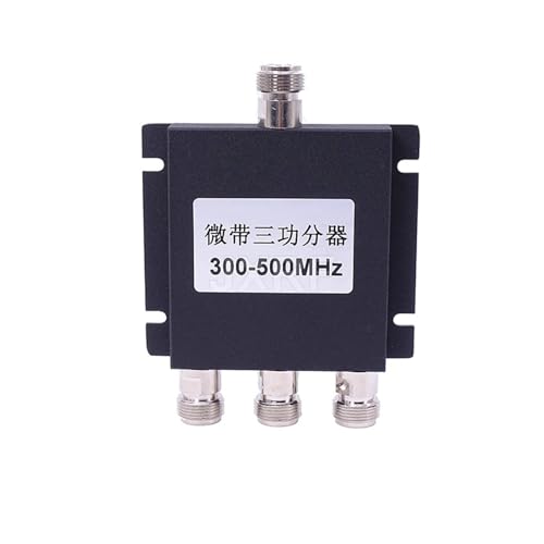 RF Coaxial Splitter, 1 to 3 Way Power Splitter, 300-500MHz Signal Booster Divider, N Female 50ohm