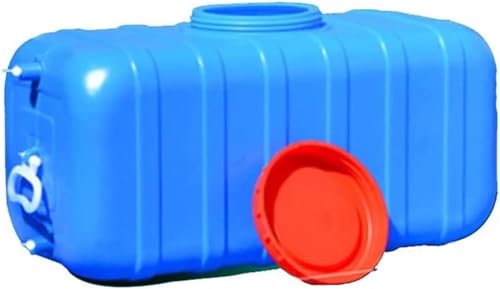 JIESOO Depósito de agua para el hogar, almacenamiento de agua al aire libre, camping, senderismo, picnic, barbacoa, fábrica familiar, granja, conducción automática (azul, 200 L)