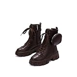 Cape Robbin Monalisa Combat Boots for Women, Platform Boots with Chunky Block Heels, Womens High...