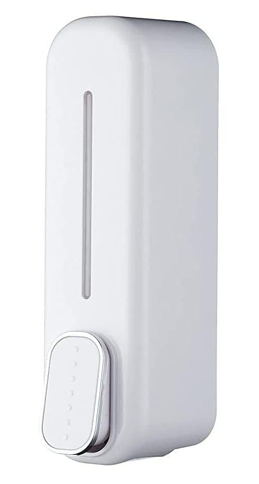 Image of Liquid Soap Dispenser Wall Mounted for Bathroom & Wash Basin | Handwash Bottle Holder, Shampoo & Sanitizer Dispenser for Kitchen, Toilet & Shower Use (Pearl White) (350ML)