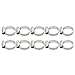 10Pcs Hose Pipe Clips Clamp 304 Stainless Steel Fastener German Style with Hole 14 27mm Durable Rust Proof for Automotive Industrial Plumbing Applications
