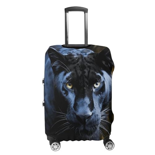 Carry on Luggage Cover Panther With Blue Eyes Suitcase Covers for Luggages Tsa Approved Travel Luggage Sleeve Protector Elastic Suitcase Protector Anti-Scratch Washable Fits 19-30 Inch Case -XL4