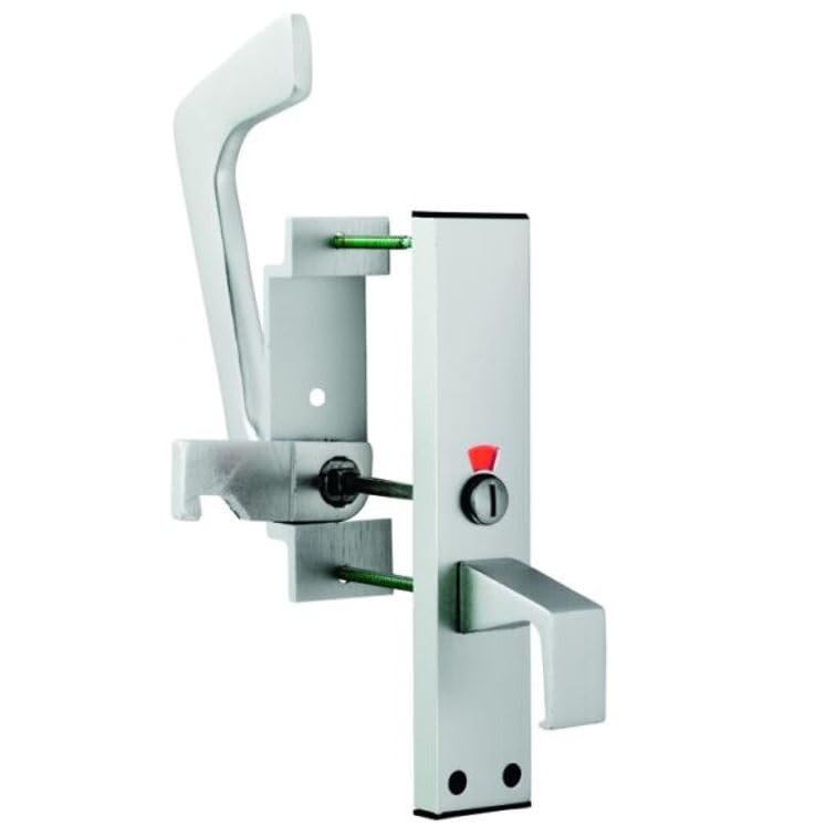 DIRECT DOOR HANDLES.® Disabled Toilet Handle Facility Indicator Lock Bolt Set for Sliding or Hinged Door SAA Finish