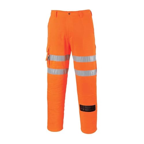 Pantalon homme Portwest RT46 pour chantiers ferroviaires et travaux de nuit