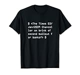 Bitcoin genesis block headline T-Shirt