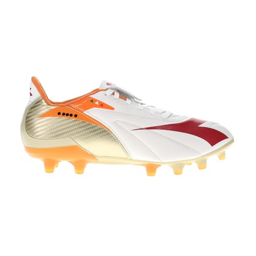 Diadora Mens Maximus Elite Ita T SLX Soccer Cleats - Orange, Red, White - Size 11.5 M