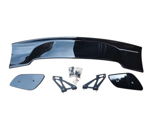 Aileron arrière voiture style GT en ABS noir brillant pour berline