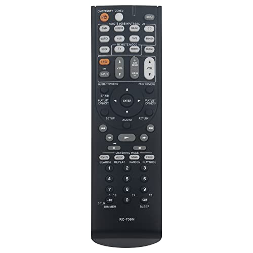 RC-709M VINABTY Replace Remote Control Fit for Onkyo TX-SR506S TX-SR576 AV Receiver TX-SR506 TX-SR576S Home Theater System