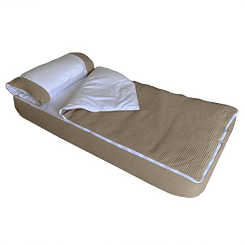 MIMUSELINA Saco Nordico Cama 70 con Cremallera Ajustable   Saco Cama Infantil y Evita Que se Destapen por la Noche   Sacos Nordicos Infantiles con Relleno Incluido (Wafle Topo, Cama 70x160)