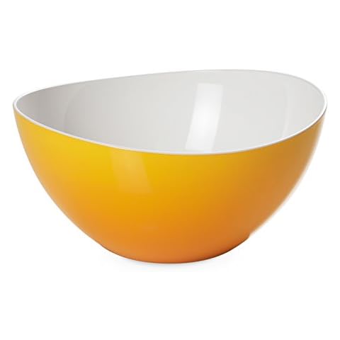 Omada Design Salatschüssel für Pasta und Salat, Schale aus zweifarbigem beständigem Kunststoff, Made in Italy, Trendy Linie, 20cm Durchmesser, 1,5lt Kapazität Cover